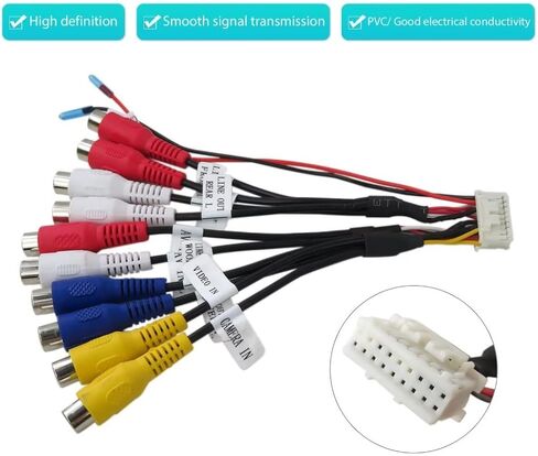 XDCPA10BT Pre-Amp/Video AV Input Output & Camera cable 18 Pin connector for Dual XDCPA10BT in Saudi Arabia