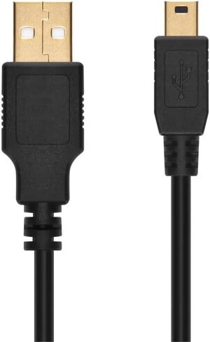 كابل USB Digital Camera Digital Camera ، متوافق مع الكاميرا الرقمية Sony MVC-CD350 ، 3 أقدام. 2.0 A إلى Mini B - (5 دبوس) كابل USB in Saudi Arabia