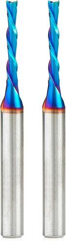 Amana Tool 46225-K-2 2-Pack SC Spektra Extreme Tool Life Life Legal Legral Leglund 1/8 DIA X 13/16 CH X 1/4 SHK 2-1/2 inch طول التوجيه لأسفل طويل in Saudi Arabia