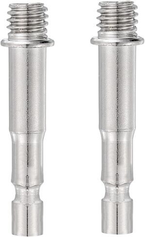 PATIKIL 2Pack Boom Arm Joint Head Converter, 3/8" Screw Head Bolt Mount Connector Adapter for Mic Stand Phone Holder Boom Scissor Arm Stand, Silver in Saudi Arabia