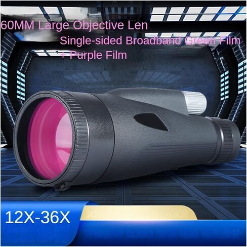 12-36X60 HD Zoom Monocular Telescope for Bird Watching, Hunting, and Outdoor Adventures - Sharp Images in Saudi Arabia