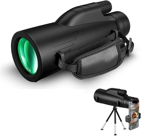 12X50 HD Monocular Zoom Telescope - High Power Scope for Bird Watching, Hunting, Camping, and Outdoor Activities in Saudi Arabia