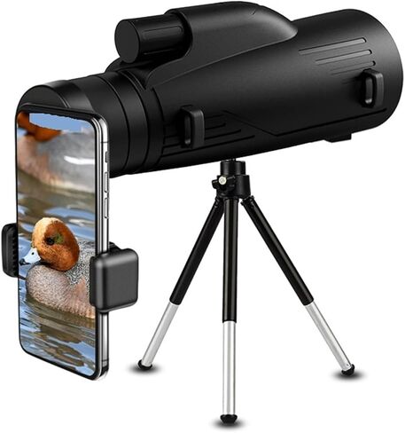 12X50 HD Monocular Zoom Telescope - High Power Scope for Bird Watching, Hunting, Camping, and Outdoor Activities in Saudi Arabia