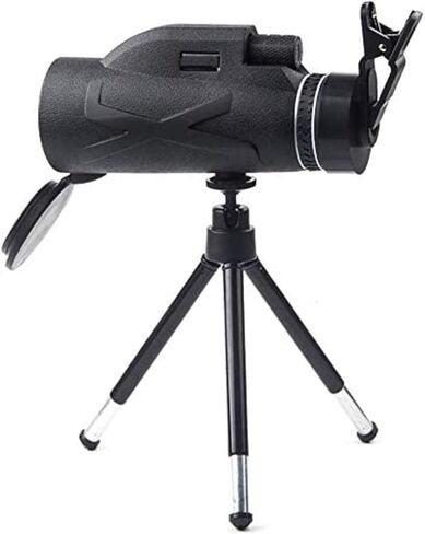 80X100 High Power & HD Monocular Telescope with BAK4 Prism - Includes Mobile Phone Clip and Aluminum Alloy Tripod in Saudi Arabia