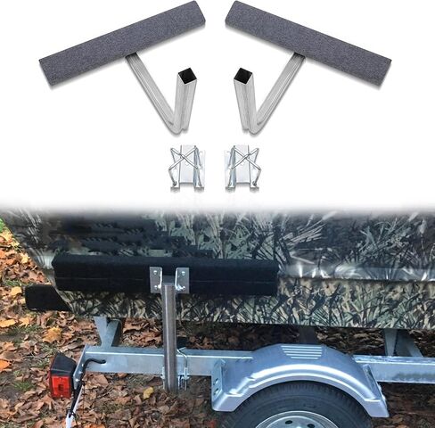 58" Inch Boat Trailer Guides Bunk Carpeted Adjustable Boat Guide-on Hot Dip Galvanized Finish for Ski Boat, Fishing Boat, Sailboat, Kayak, Canoe in Saudi Arabia