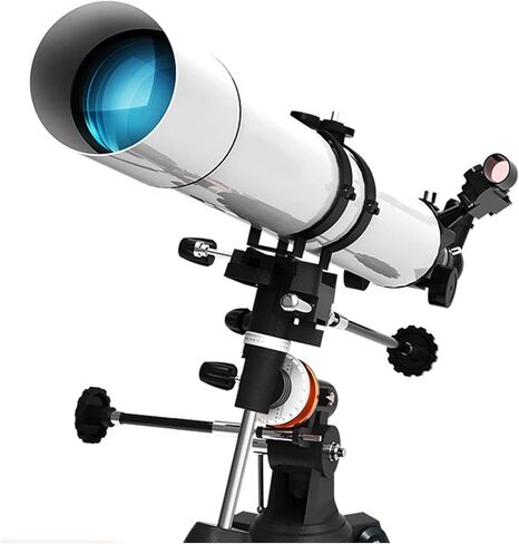 Telescope with 90° Erect Prism,Telescope for Beginners, Portable 80mm Caliber 900mm Focal Length, Refractor Telescope with Tripod and Carry Bag in Saudi Arabia
