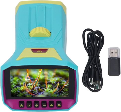 Handheld Digital Microscope, Portable Mini Pocket Camera HD 3in IPS Screen, for Student Science Experiment in Saudi Arabia