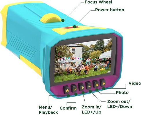 Handheld Digital Microscope, Portable Mini Pocket Camera HD 3in IPS Screen, for Student Science Experiment in Saudi Arabia