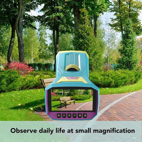 Handheld Digital Microscope, Portable Mini Pocket Camera HD 3in IPS Screen, for Student Science Experiment in Saudi Arabia