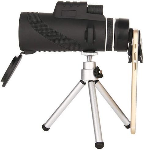 High Power Zoom Monocular Telescope with 8X Magnification, BAK4 Prism, Smartphone Adapter & Tripod in Saudi Arabia