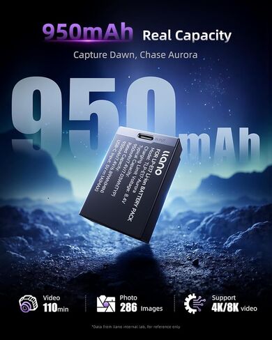 Llano Aurora USB-C LP-E17 بطاريات Canon EOS R50 R1 R10 R100 RP T6I T7I T8I T6S ​​SL3 M3 M5 M6 77D 200D 250D 750D 760D 800D 8000D ، عرض فوري للسلطة ، بديل الشحن السريع (1 حزمة) in Kuwait