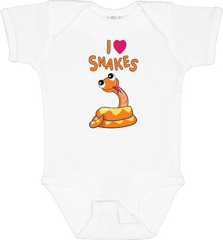 inktastic I Love Snakes Baby Bodysuit in Saudi Arabia