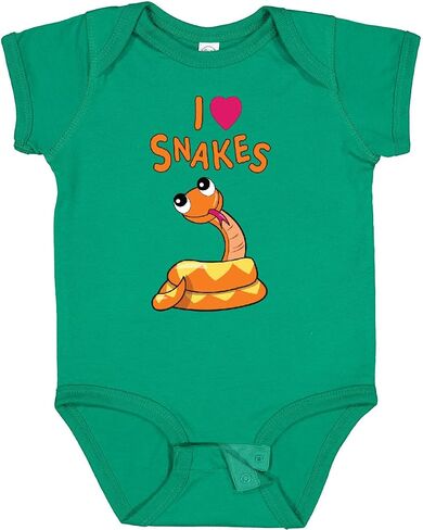 inktastic I Love Snakes Baby Bodysuit in Kuwait
