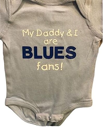Little Blues Fan Baby konie ® Bodysuit Infant One Piece Hockey Onesie ® Dame Gift in Kuwait