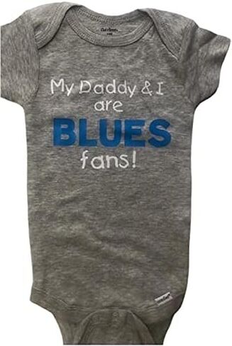Little Blues Fan Baby konie ® Bodysuit Infant One Piece Hockey Onesie ® Dame Gift in Kuwait