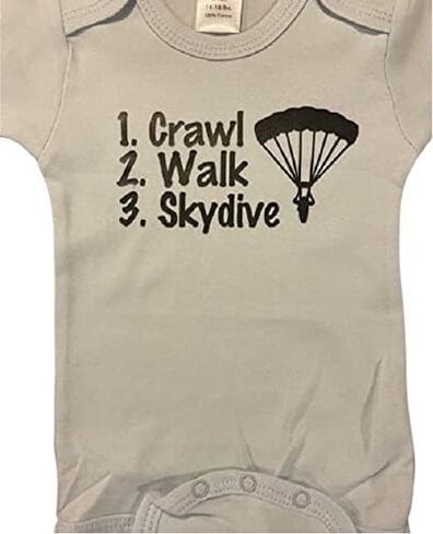 زحف المشي القفز بالمظلات المخصصة للأطفال ® ® kit Skydiving Onesie ® قطعة واحدة in Kuwait