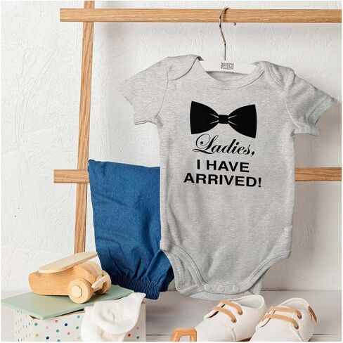 Brisco Brands Ladies لقد وصلت وسيم Bowtie Baby Bodysuit Boys in Saudi Arabia
