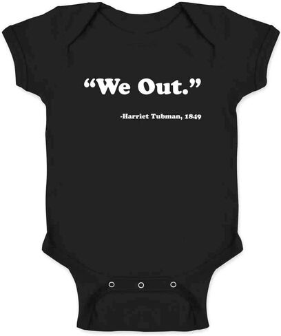 Pop Threads We Out Harriet Tubman 1849 Black History Infant Bodysuit Black 12M in Saudi Arabia