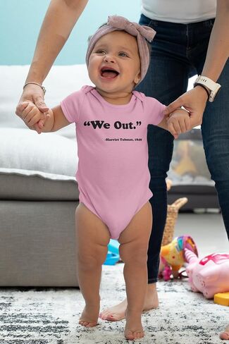 Pop Threads We Out Harriet Tubman 1849 Black History Infant Bodysuit Black 12M in Saudi Arabia