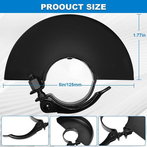 5 "125 مم حارس طاحونة الزاوية لنهاية DeWalt 4 1/2 Grinder Guard 397661-01 نوبات الغطاء الواقي القابل للتعديل المعدني لميلووكي Makita Metabo Bosch Ryobi Grinders in Saudi Arabia