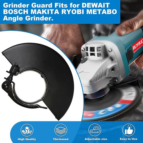 5 "125 مم حارس طاحونة الزاوية لنهاية DeWalt 4 1/2 Grinder Guard 397661-01 نوبات الغطاء الواقي القابل للتعديل المعدني لميلووكي Makita Metabo Bosch Ryobi Grinders in Saudi Arabia