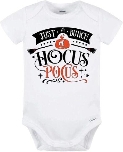 Hocus Pocus Baby Bodysuit Onesie (0-3 Months, Gray) in Saudi Arabia