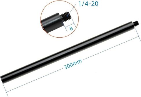 تخيم في الهواء الطلق الألومنيوم أعمدة ممتدة قضيب الضوء ، 1/4inch الذكور موصلات الموصلات منفذ القضيب ، قضيب تمديد الخيط ، ملحق التصوير الفوتوغرافي عصا الموسع (10 سم) in Kuwait