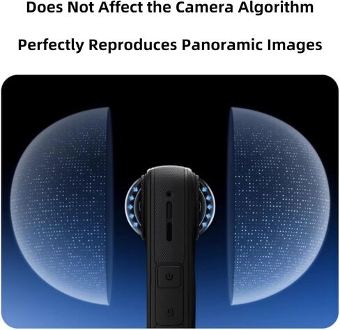 Lens Guards for Insta360 X5, Snap-in PC Protective Lens Cover, Dual Lens Protector Case Action Camera Accessories, Transparent Clear, 2Pcs Lens Guards in Saudi Arabia