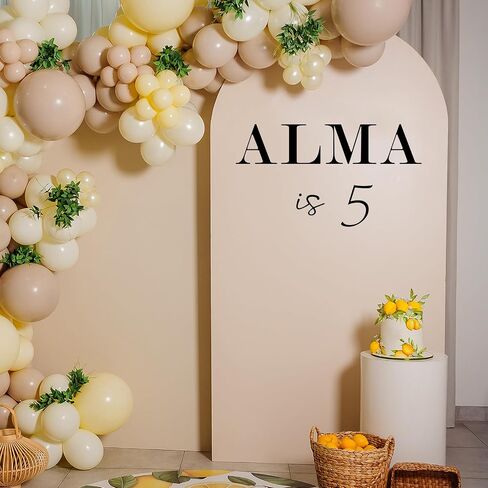 Faccito 17 Sheets Custom Vinyl Secals Name & Age Vinyl Letter kit-A-Z Serif Letters وأرقام نصية من 0-9 مع IS ، واحدة ، كلمتين ، ملصق خلفية مخصصة DIY لحفل عيد ميلاد الطفل الاستحمام in Saudi Arabia