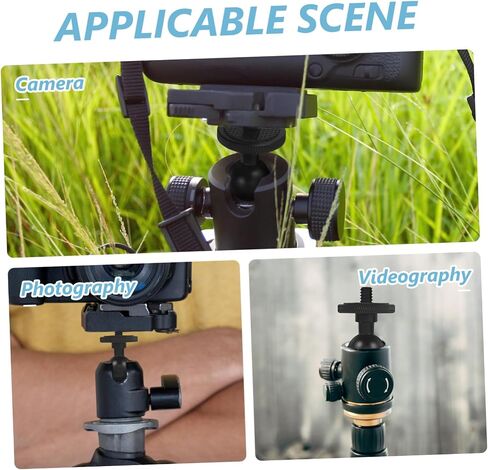 2pcs Swivel Ball Camera Mount Base Aluminum Alloy Ball Adapter for Camera Bracket Parts in Saudi Arabia