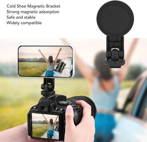 Universal Magnetic Phone Holder Cold Shoe Mount Adapter Tripod Holder for 12 13 14 15 16 Series Cameras in Saudi Arabia