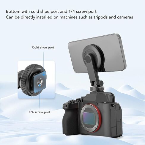 Universal Magnetic Phone Holder Cold Shoe Mount Adapter Tripod Holder for 12 13 14 15 16 Series Cameras in Saudi Arabia