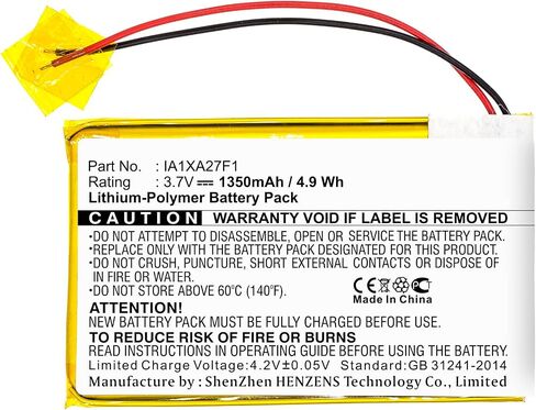 Synergy Digital PDA Battery, Compatible with Palm IA1XA27F1 PDA, (Li-Pol, 3.7V, 1350mAh) Ultra High Capacity, Replacement for Palm IA1XA27F1 Battery in Saudi Arabia