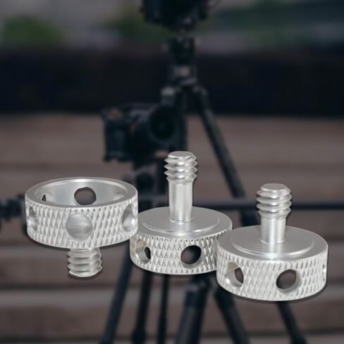 Aluminum Alloy Thumb Screw Camera Tripod Head Adjustment Screw 1/4inch Interfaces for DSLR and Lighting in Kuwait