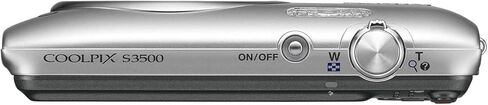 Nikon COOLPIX S3500 20.1 MP Digital Camera with 7X Zoom (Silver) (Old Model) (Renewed) in Saudi Arabia