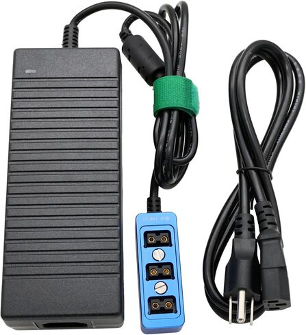 PTAP D-TAP Flitter Hub مع AC Power Adapter 16V 10A لكاميرا Red Arri Sony ، شاشة ، الضوء ، محرك التركيز ، ناقل الحركة اللاسلكي ، 1/4 "MONT ، Blue in Saudi Arabia