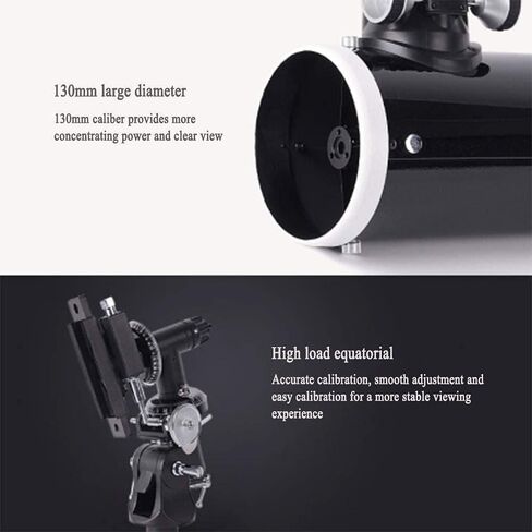 Astronomical Telescope Stargazing HD 130MM Coated Optical Lens Portable Tripod Outdoor Travel Storage in Saudi Arabia