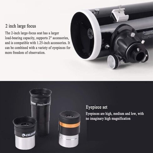Astronomical Telescope Stargazing HD 130MM Coated Optical Lens Portable Tripod Outdoor Travel Storage in Saudi Arabia