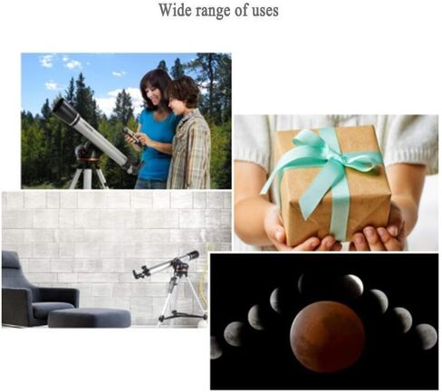 Astronomical Telescope Stargazing HD 130MM Coated Optical Lens Portable Tripod Outdoor Travel Storage in Saudi Arabia
