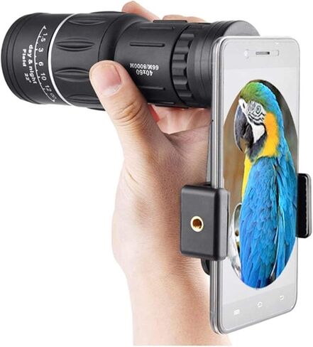 40x60 Professional Monocular Zoom Binoculars - Night Vision & Optic Scope with Spring Clip in Saudi Arabia