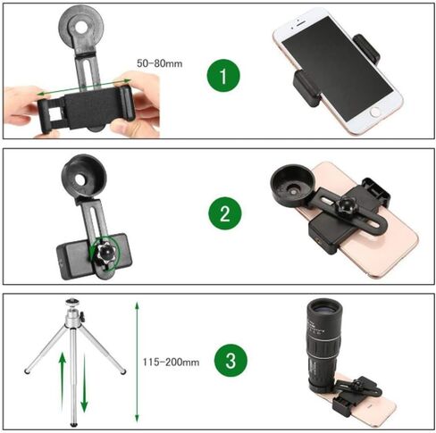 Updated Newest Telescopes for Adults 16X52 Outdoor Monocular High-Magnification High-Definition Camera Mirror Dual-Tone Handheld Telescope Head Mobile Telescope in Saudi Arabia