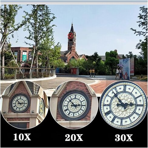 Travel Monocular Telescope 10-30X42 Zoom - Powerful HD Multi-Coated Night Vision Binoculars for Camping, Hunting, Tours - Sharp Images in Saudi Arabia