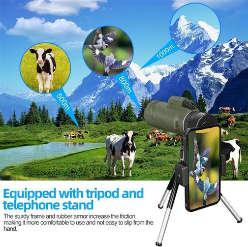 80 × 100 تلسكوب أحادي الطاقة عالي الطاقة - تكبير طويل المدى مع PAK4 PRISM و TRUPOD و CLIP in Saudi Arabia