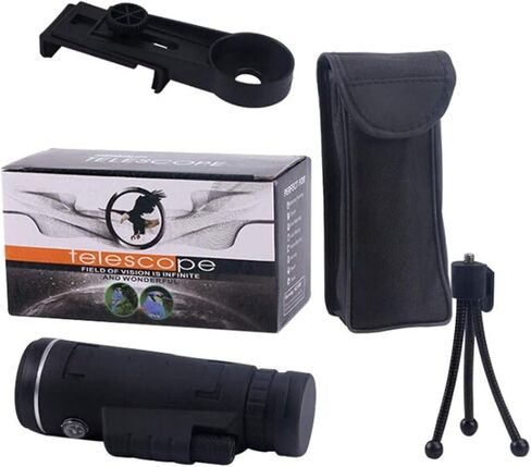 High Power 40X60 Monocular Telescope - Waterproof, Ideal for Adults & Kids, Perfect for Concerts, Outdoor Activities, and Binoculars in Saudi Arabia