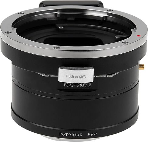 Fotodiox Pro Lens Mount Shift Adapter - متوافق مع عدسة بنتاكس 645 (P645) لجسم كاميرا Sony Alpha E -Mountless بدون مرآة in Saudi Arabia