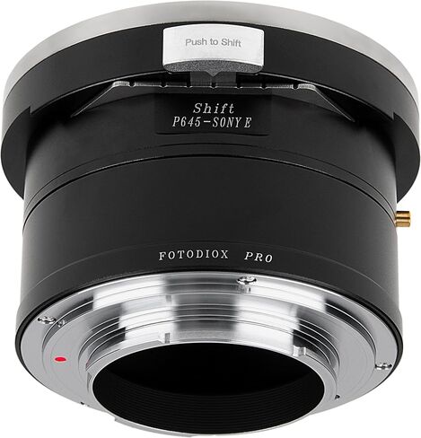 Fotodiox Pro Lens Mount Shift Adapter - متوافق مع عدسة بنتاكس 645 (P645) لجسم كاميرا Sony Alpha E -Mountless بدون مرآة in Saudi Arabia