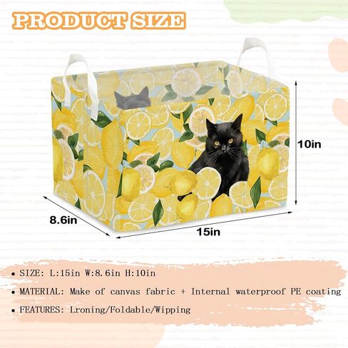 Camping Theme Toy Box, Toy Gift Bins Organizer for Boys Girls, Storage Bins with Handles, Rectangular Storage Basket- Happy Camper- Foldable Versatile Baby Kids Bin for Room Decor, Baskets Kids in Kuwait
