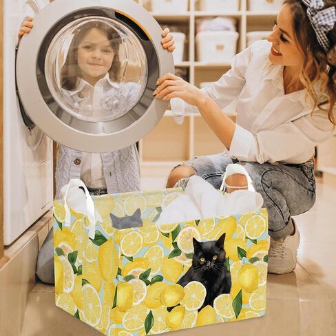 Camping Theme Toy Box, Toy Gift Bins Organizer for Boys Girls, Storage Bins with Handles, Rectangular Storage Basket- Happy Camper- Foldable Versatile Baby Kids Bin for Room Decor, Baskets Kids in Kuwait