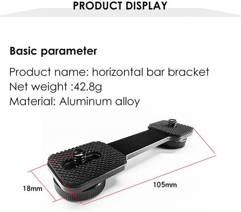 Aluminium Camera Hot Shoe Mount Adapter Video Accessory Triple Cold Shoe Bracket Lights, LED Monitors, Microphones, Audio Recorder & Studio Flash Video Camera in Saudi Arabia