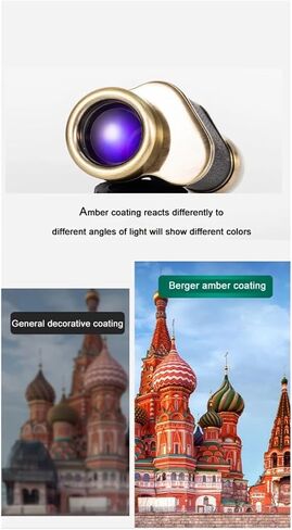 8x30 Mini Pocket Zoom Monocular Telescope - Outdoor Portable for Hunting, Camping, Mountaineering, Birdwatching - BAK4 Prism, Sharp Images in Saudi Arabia